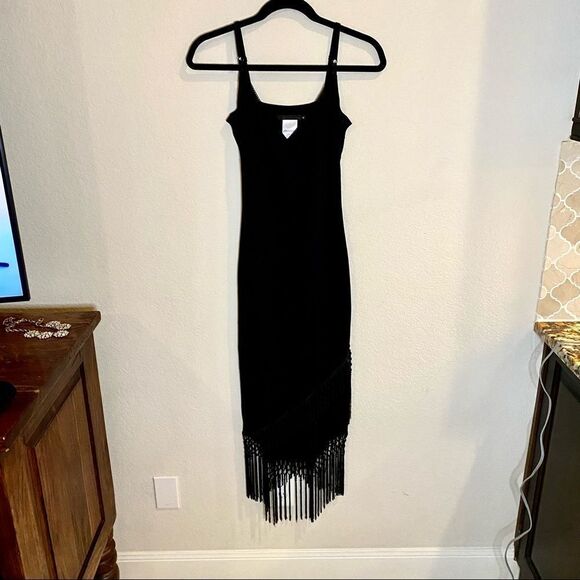 Guess Collection ⭐️⭐️ Vintage Fringe Dress Sz 6 - Picture 15 of 15